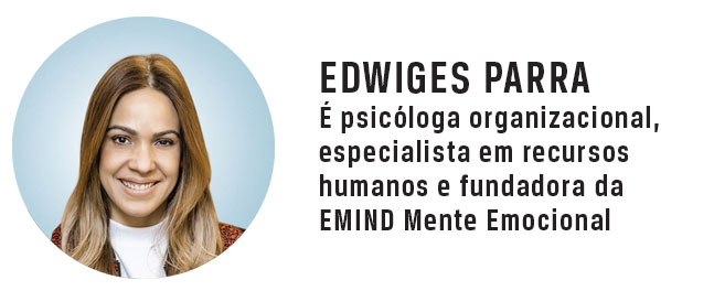 Edwiges Parra. Psicóloga organizacional, especialista em recursos humanos e fundadora da EMIND Mente Emocional. 