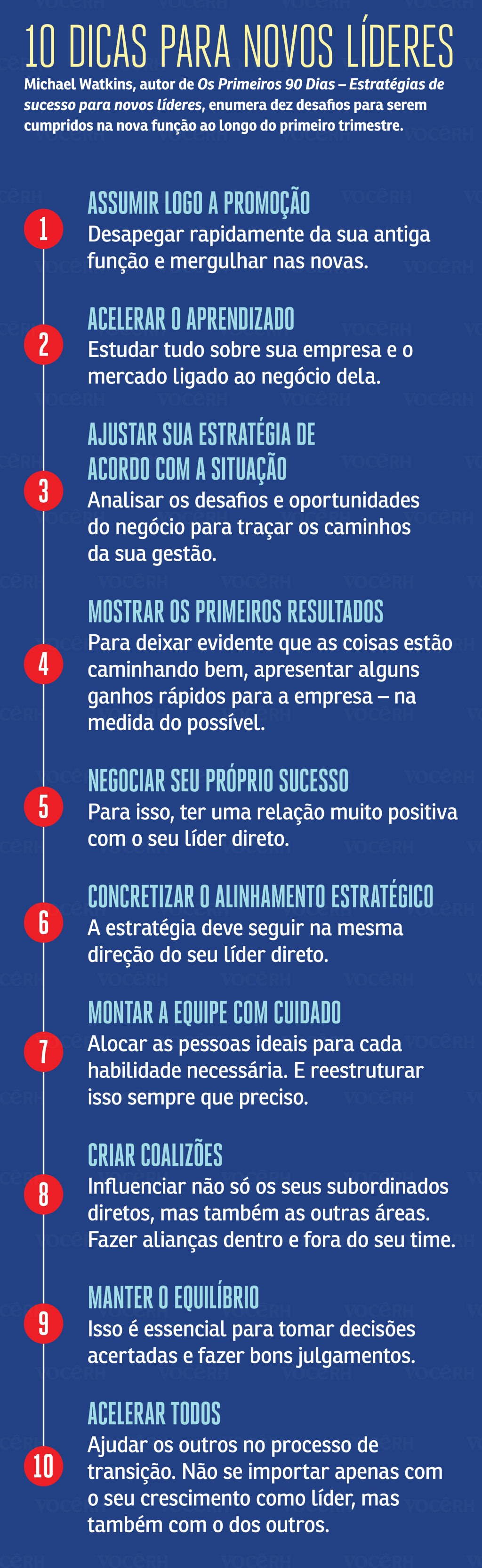 10 dicas para novos líderes
